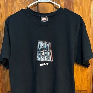 HUF x MARVEL black Spider-man size Medium used